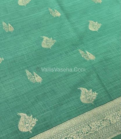 Banarasi - Heritage Silk - Semi Kathan Silk - Pastel Green Shade - VVBHS009