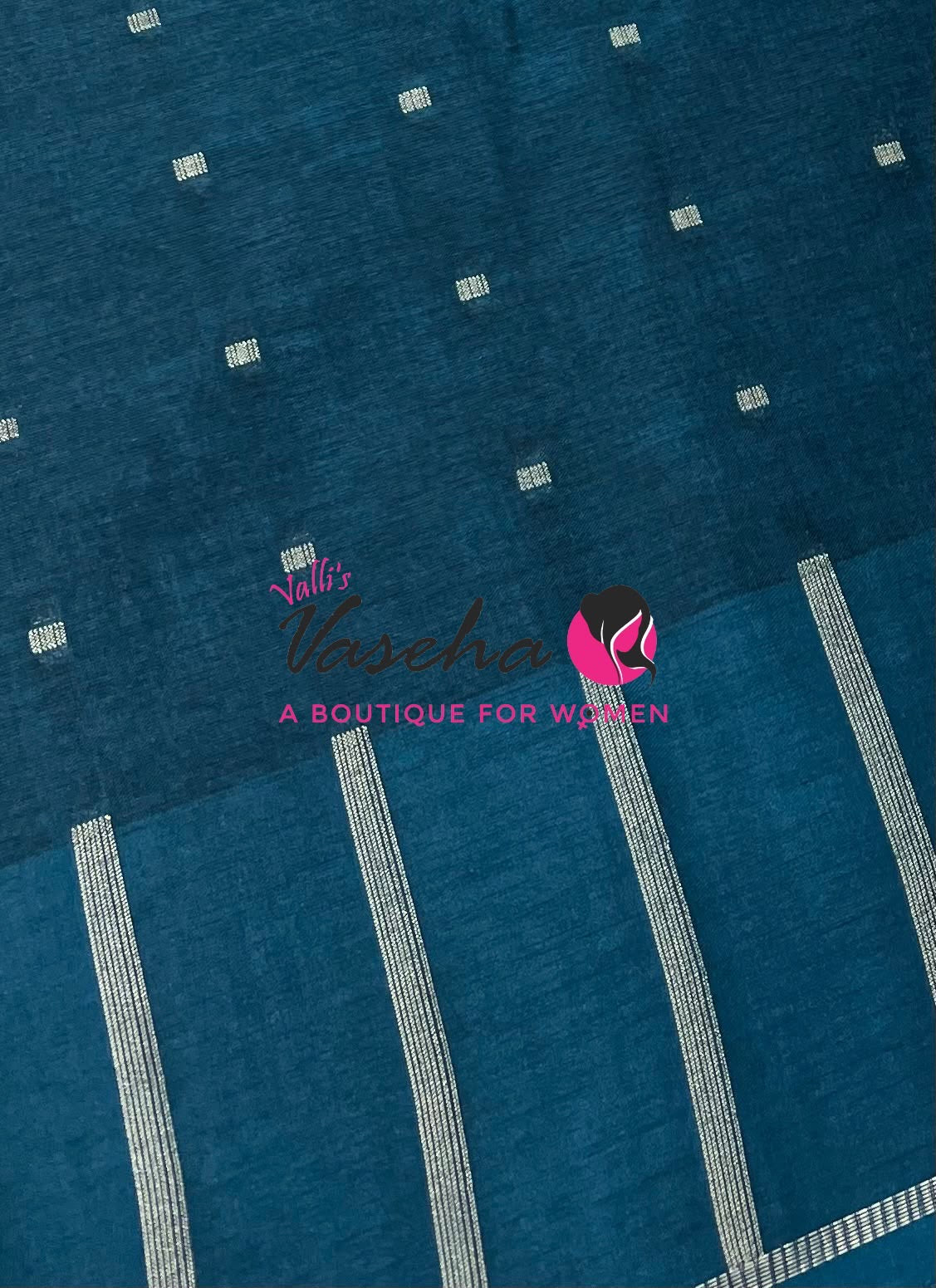 Semi Matka Tussar Silk Saree | Double Blouse | Ramar BlueShade |VVSTS052