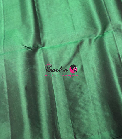 Pure Soft Silk Saree  - Green Shade - VVPSS094