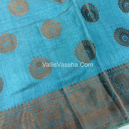 40% less - Offer Saree - Semi Tussar  Saree - VVDS007