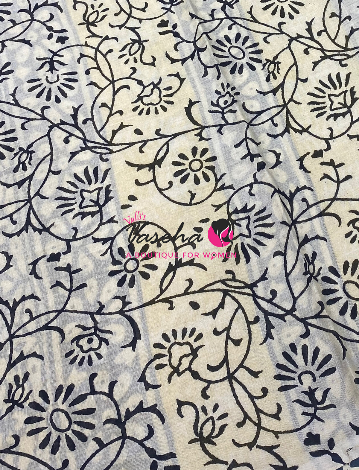 Pure Soft Mul Mul Cotton Sarees - Hand Block Prints - VVMMC011