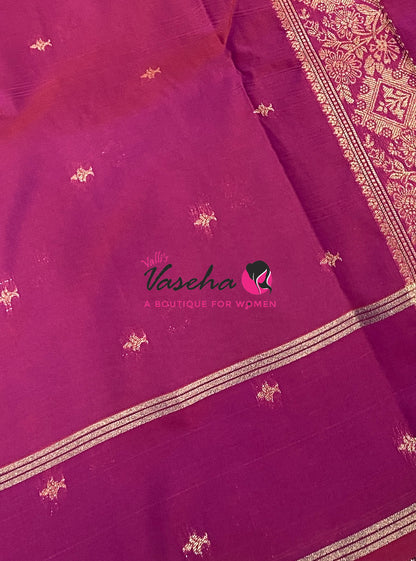Semi Soft Silk  - Purple Shade - VVSSS040