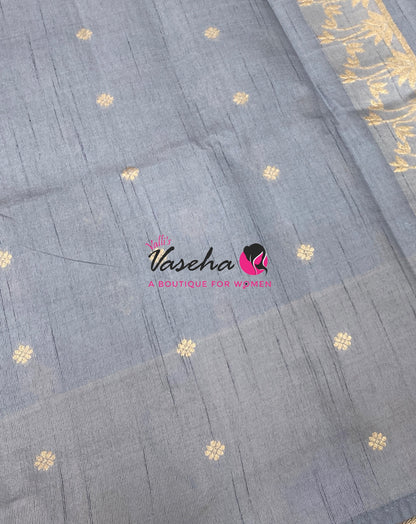 Banarasi - Heritage Meenakari Silk - Grey Shade - VVBHS013