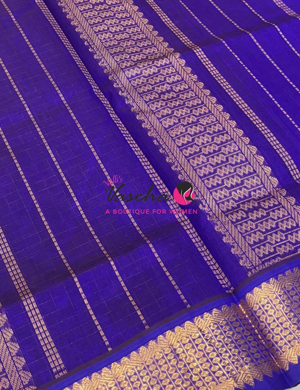 Pure Silk Cotton Saree - Zari Checks - VVCSC001