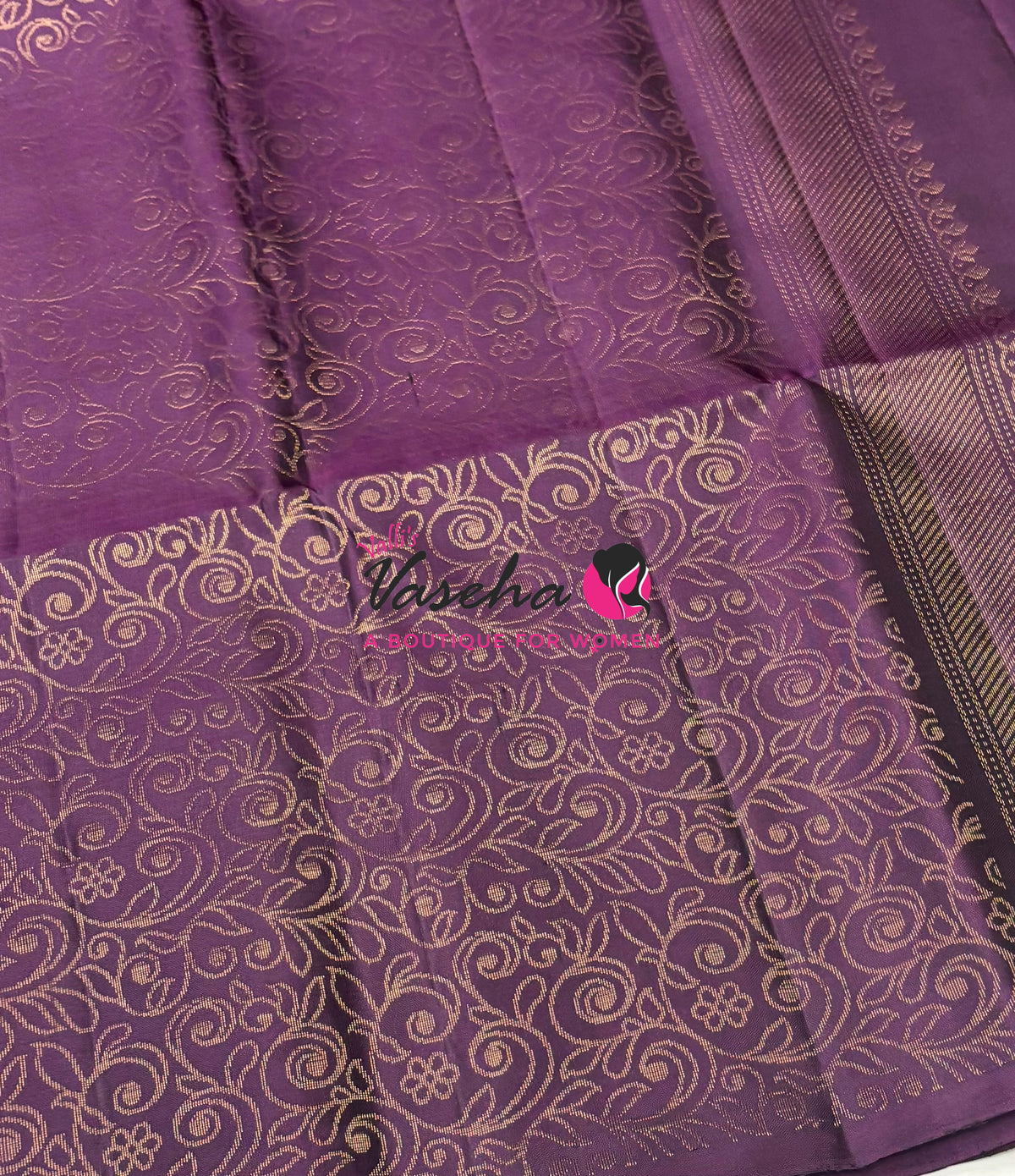 Pure Soft Silk Saree - Dark Purple Shade - VVPSS061