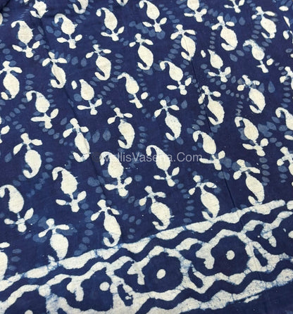 Pure Soft Mul Mul Cotton Sarees - Hand Block Prints - VVMMC006