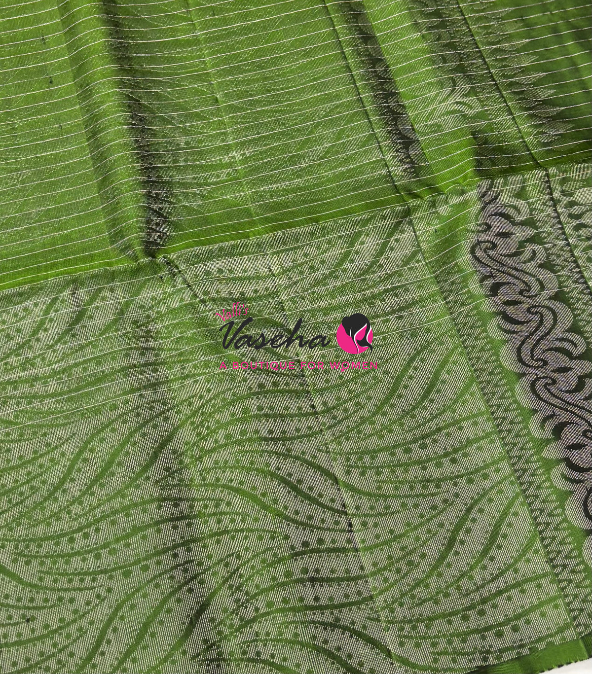 Pure Soft Silk Saree  - Green Shade - VVPSS115