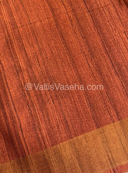 Art Silk / Semi Gicha Tussar Saree  - VVSGT003