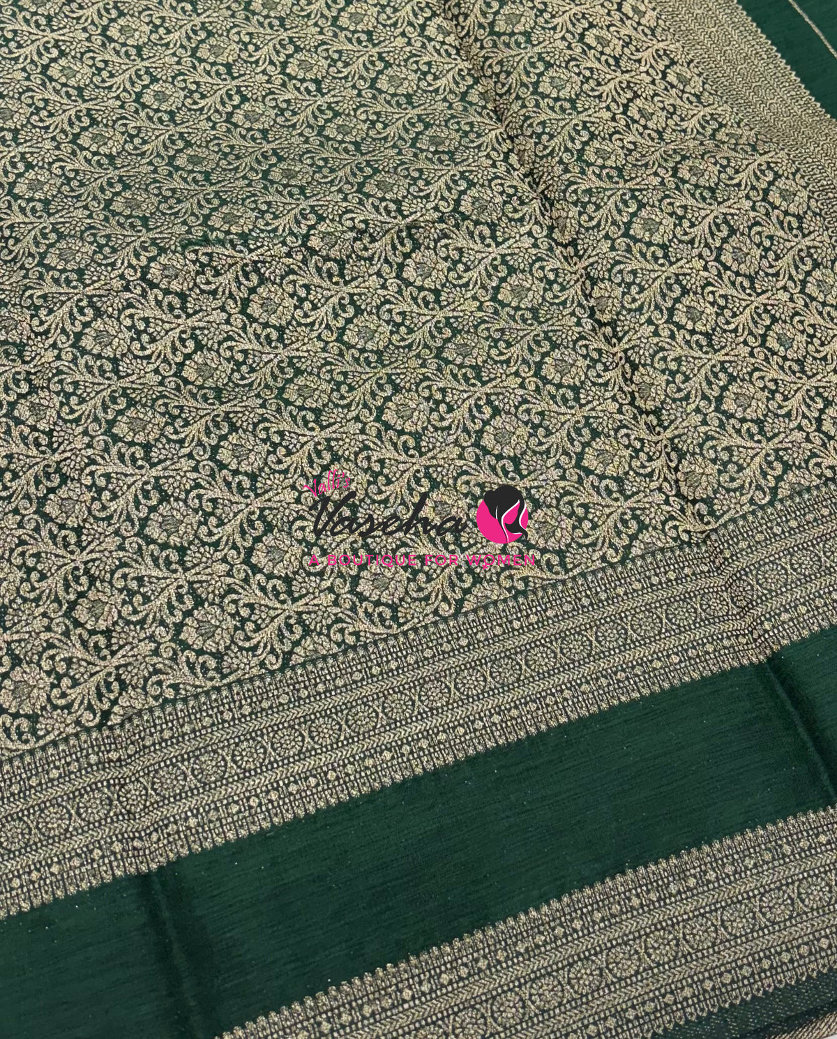 Banarasi - Heritage Silk - Light Green With Green - VVBHS015