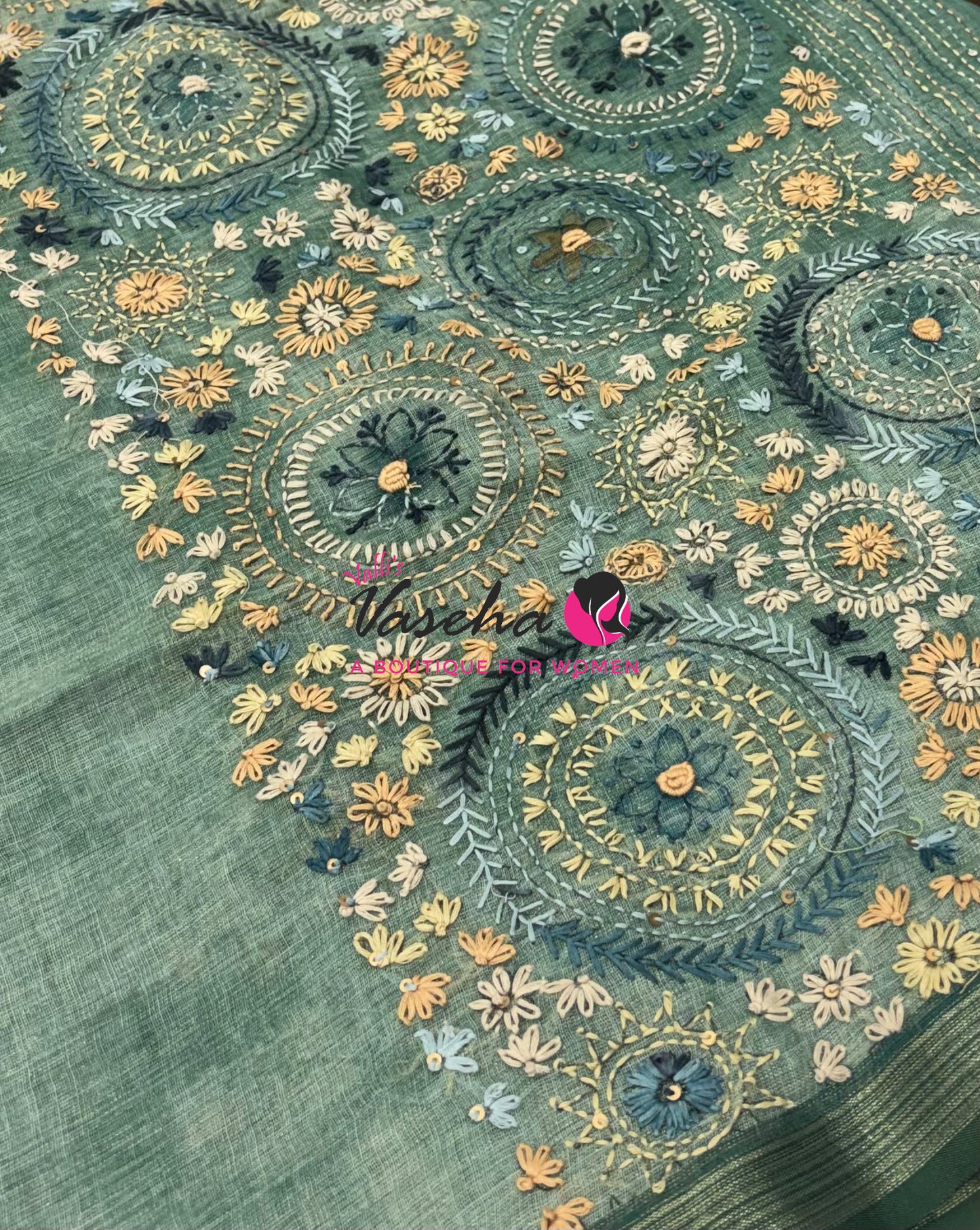 French Knot - Tissue Saree  - VVLFN019