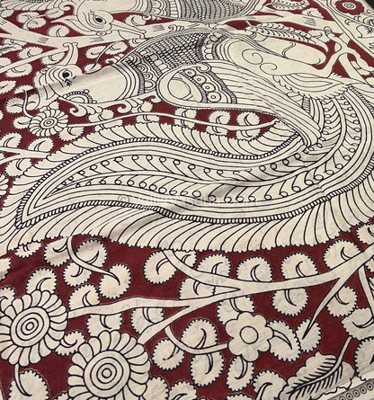 Pure Kalamkari Cotton Saree - VVPKC002