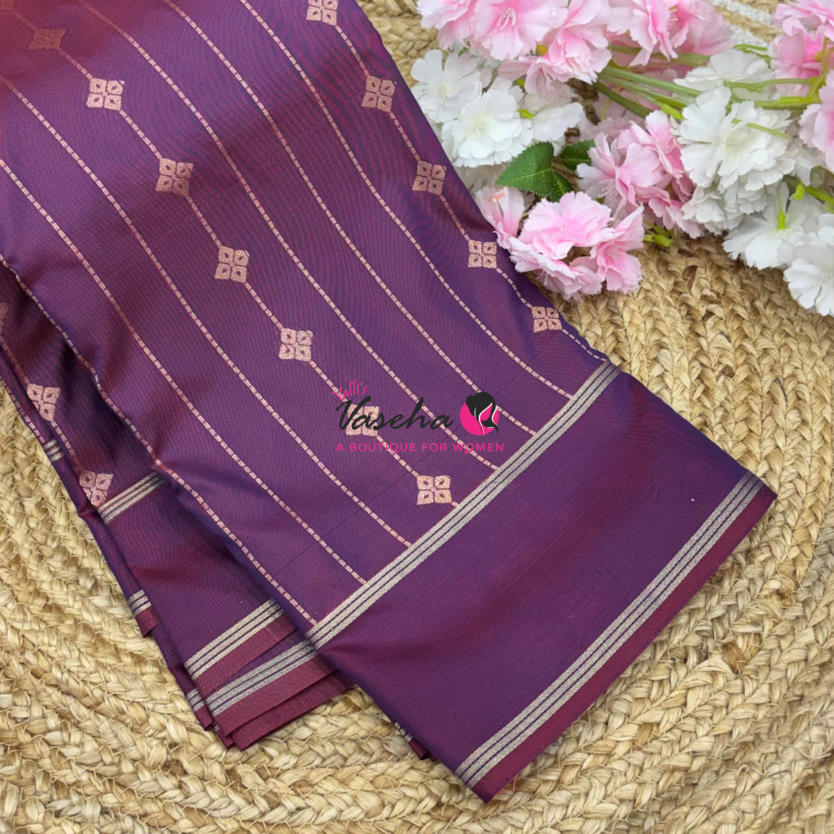 Semi Soft Silk  - Wine Shade - VVSSS041
