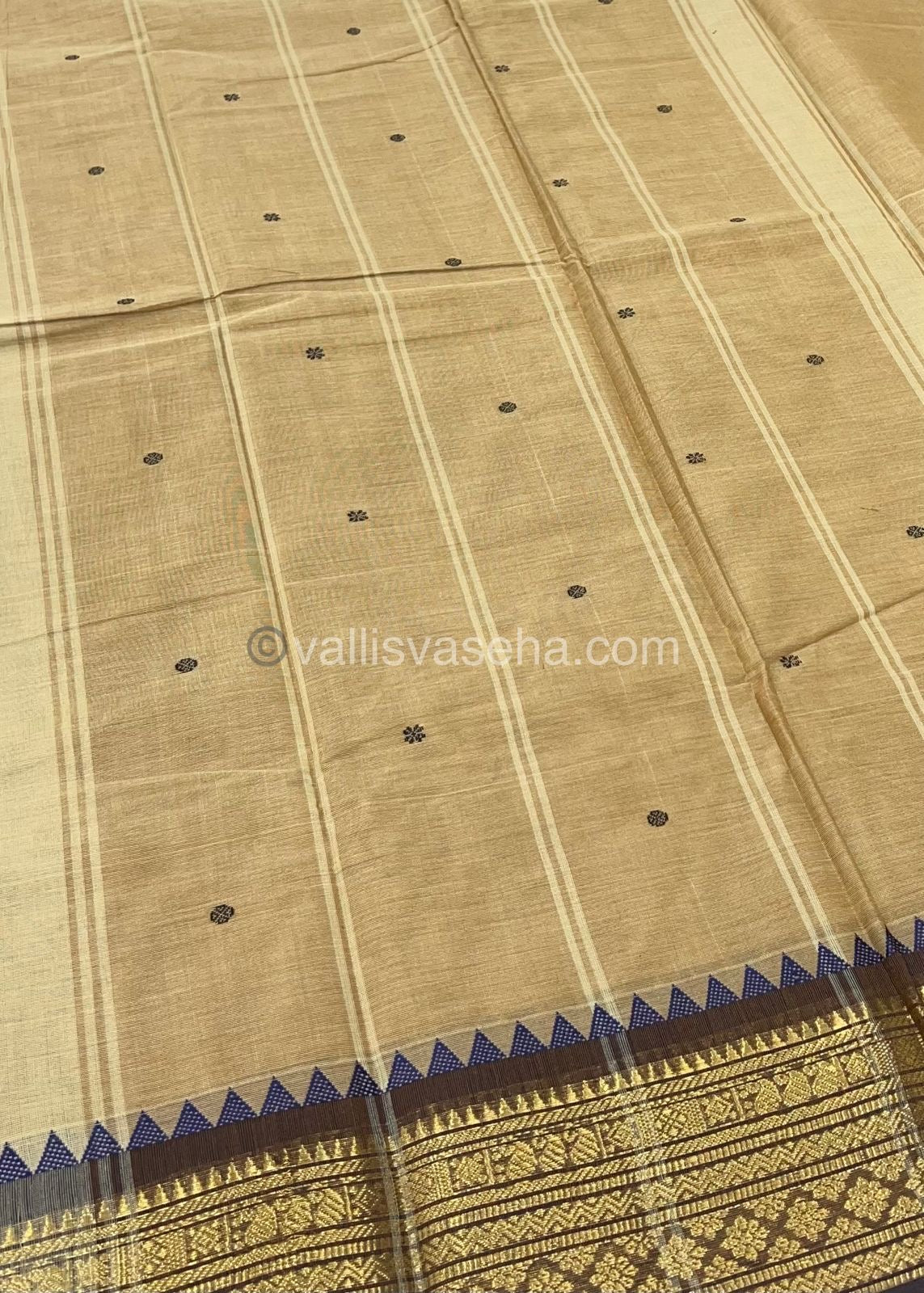 Kanchi Cotton Saree - Butta Design VVKCS008