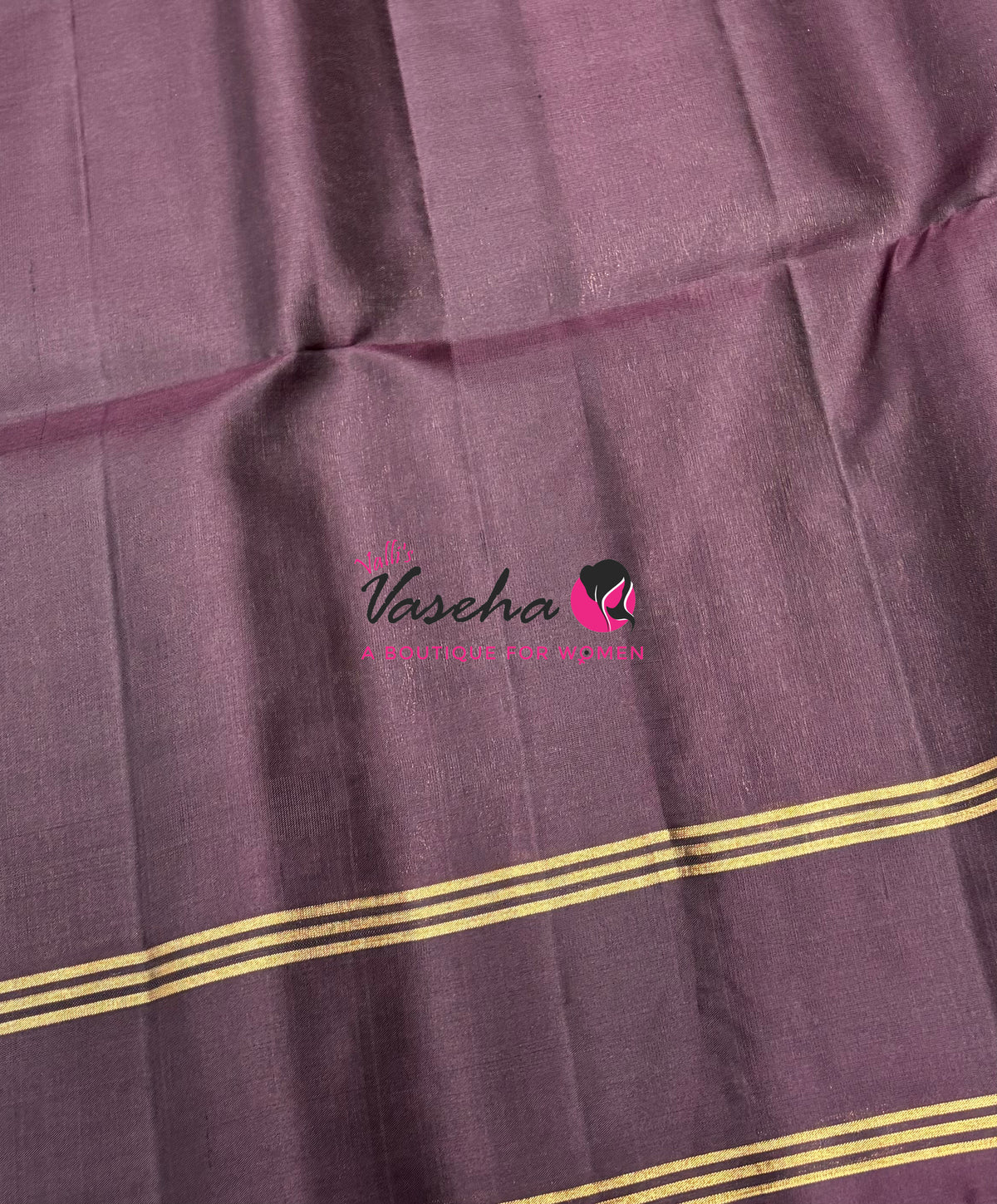 Pure Soft Silk Saree  - Onion Pink & Wine Brown Combo - VVPSS141