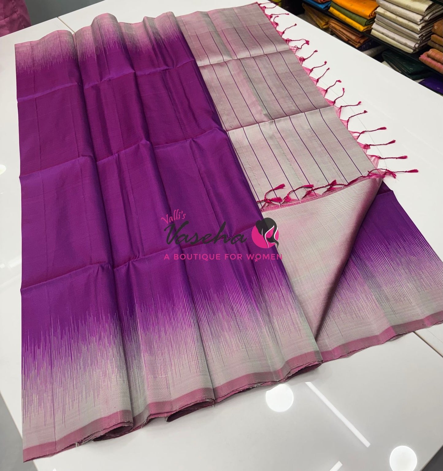 Pure Soft Silk Saree /Jute Duppion Silk - VVPJS001