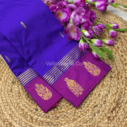 Semi Silk Saree - Kanchi Pattu Style - VVSSS004