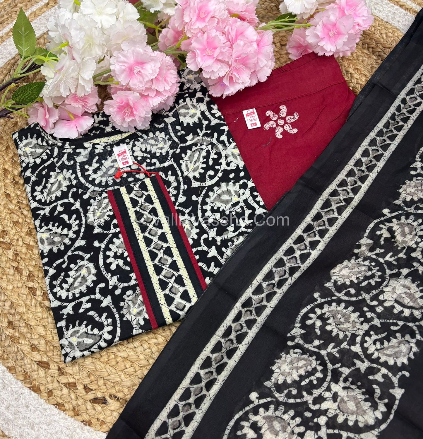 Ready Made - Salwar, Kameez & Duppatta(3pc) - Printed - VVRBS004