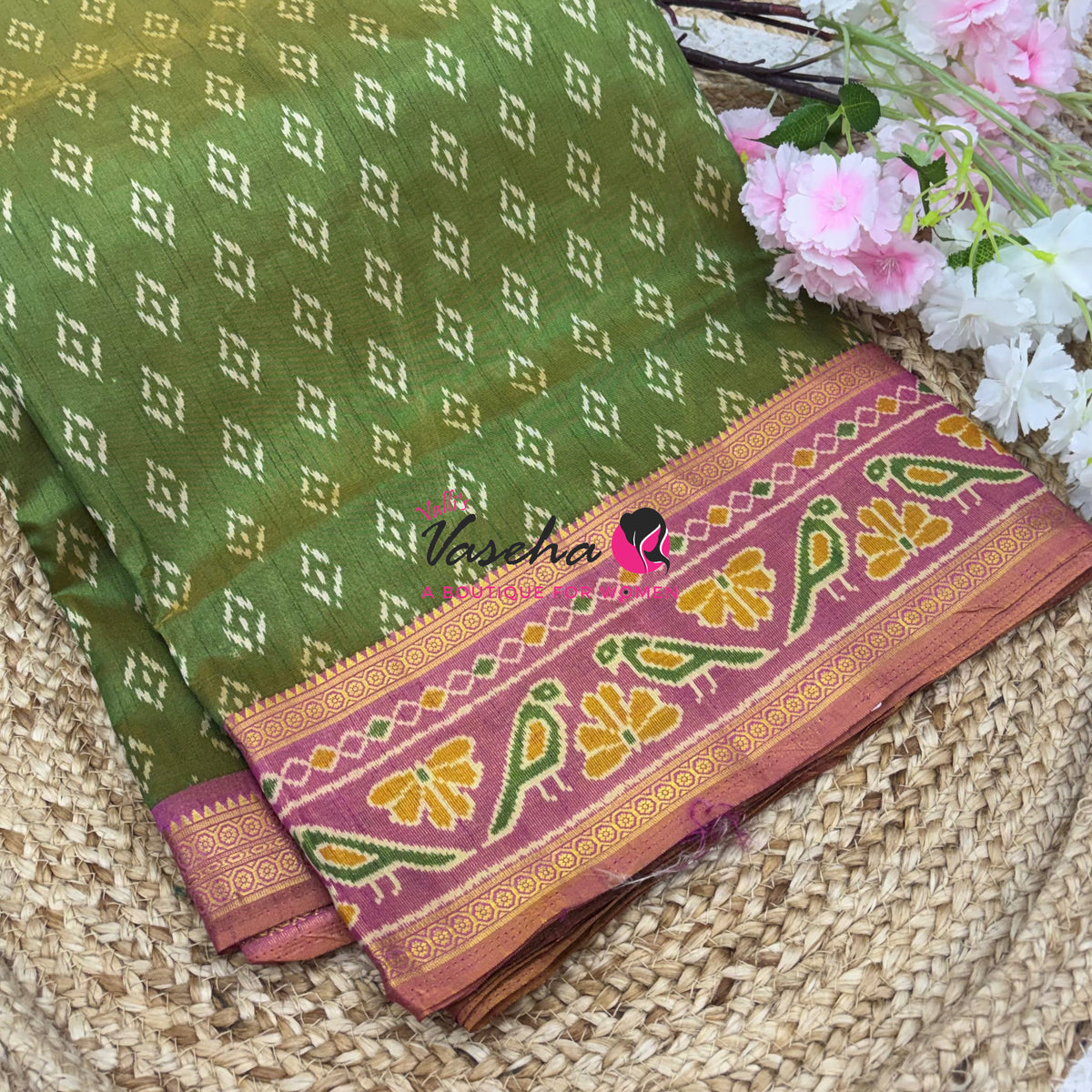 Semi Patola | Printed Silk Saree - Combo - VVSPS003