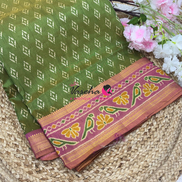 Semi Patola | Printed Silk Saree - Combo - VVSPS003