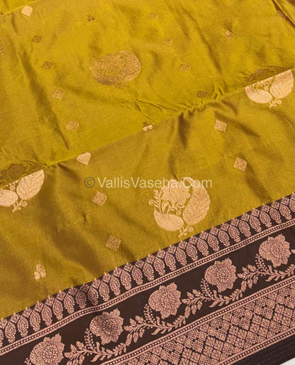 Semi Soft Silk - Dual Tone Shade With Mustard Combo -VVSSS027