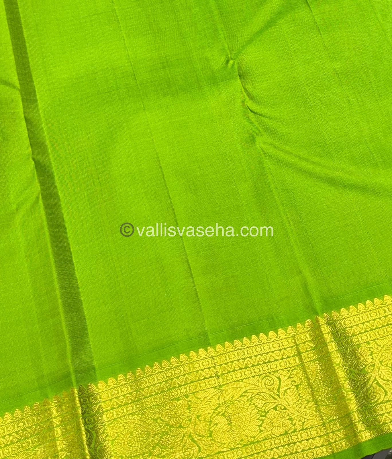 Pure Vintage Korvai Kanchipuram Silk Saree - Purple & Green Combo - VVPS006