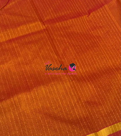Pure Silk Cotton Sarees - Honey Shade - VVPSC015