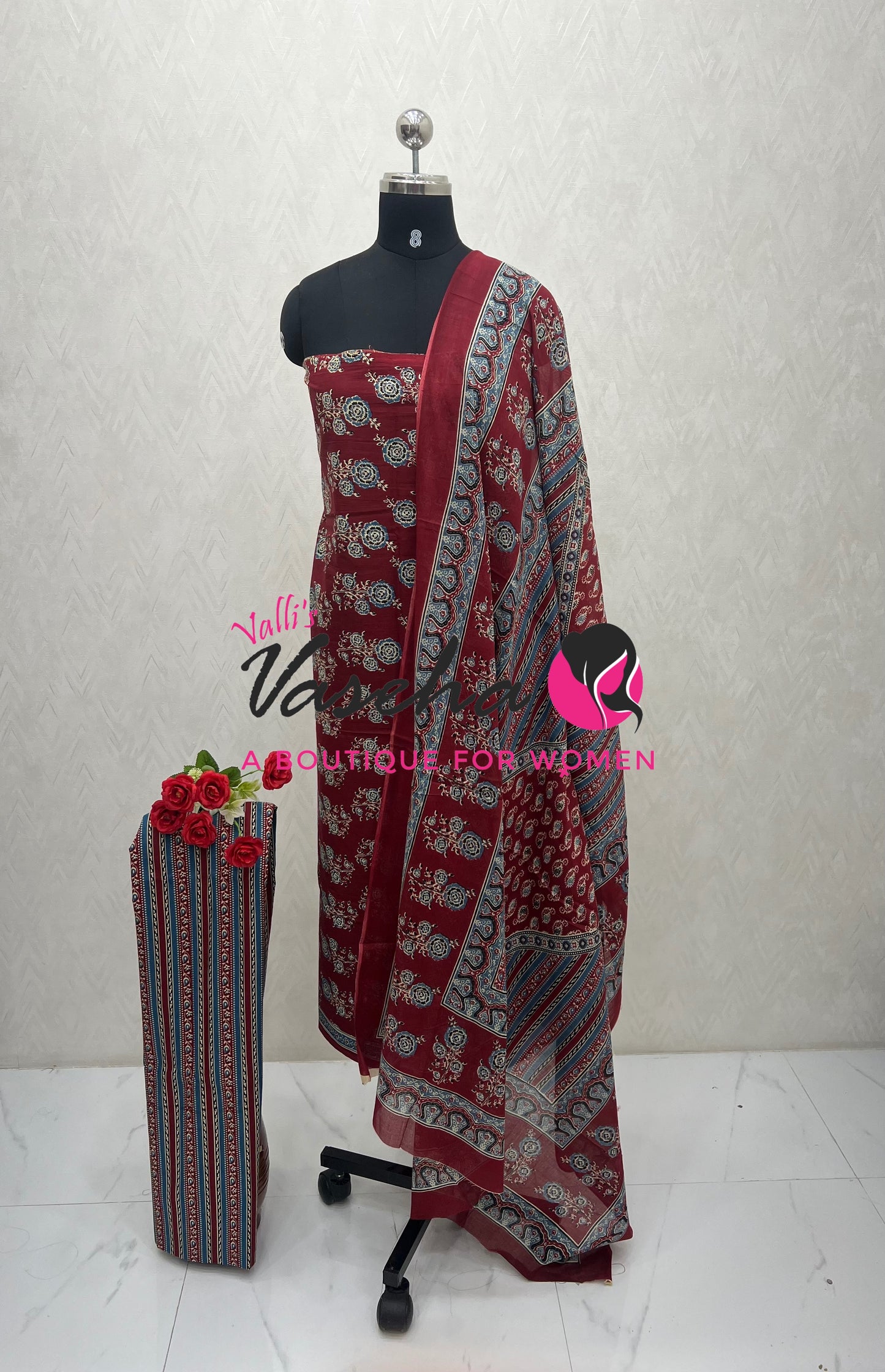 Pure Mul Mul Cotton | Unstitched Material | VVUSM079