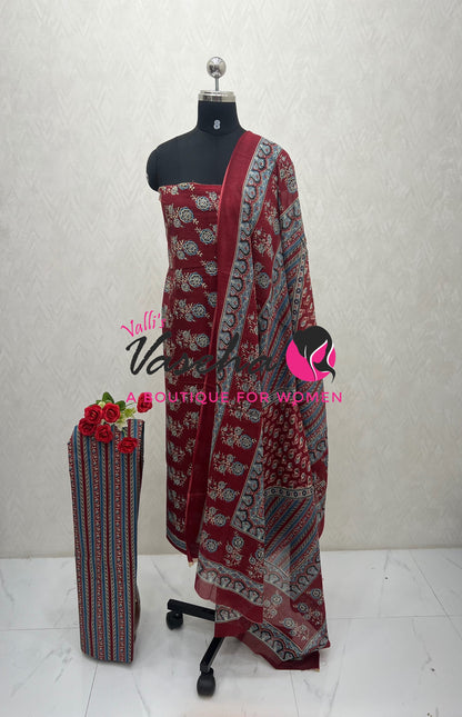 Pure Mul Mul Cotton | Unstitched Material | VVUSM079