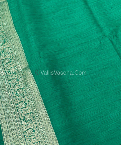 Banarasi - Heritage Silk - Semi Kathan Silk - Green Shade - VVBHS009