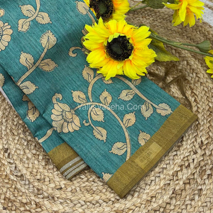 Semi Tussar Silk Saree |VVSTS048