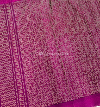 Pure Soft Silk Saree - Green With Pink Shade - VVPSS063