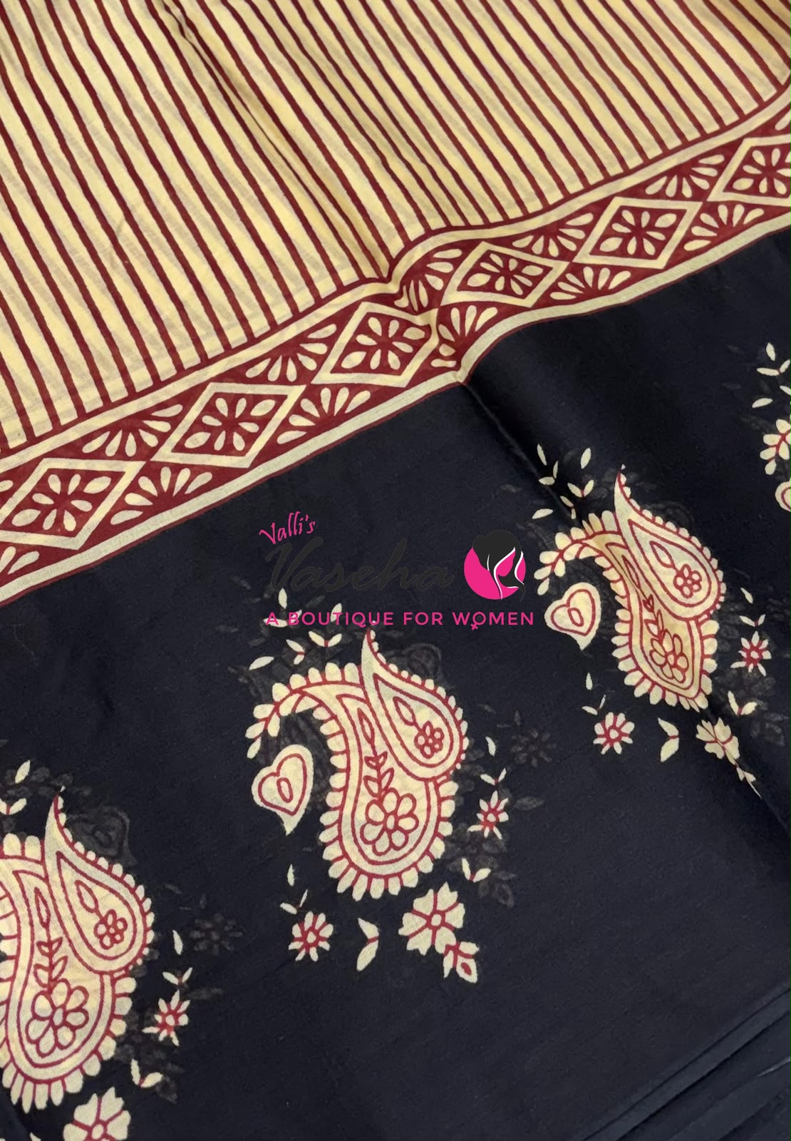 Pure Soft Mul Mul Cotton Sarees - Hand Block Prints - VVMMC011