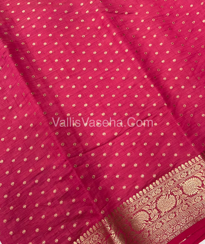 Semi Tussar Silk  - Pink Shade  - VVSTS015