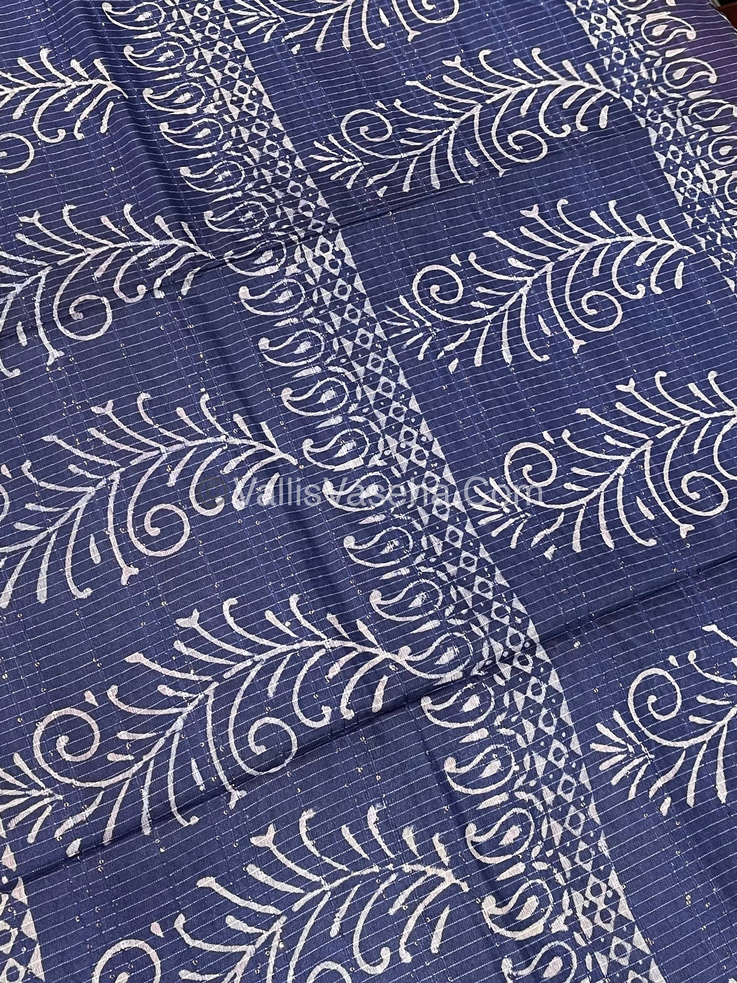 Bhagalpuri Silk | Pink with Blue Shade |VVBS009