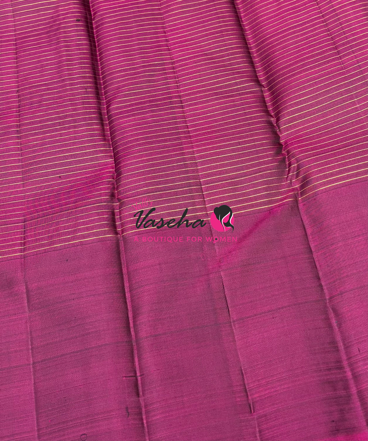 Pure Kanchipuram Silk Saree - Green & Purple Combo - VVPS027