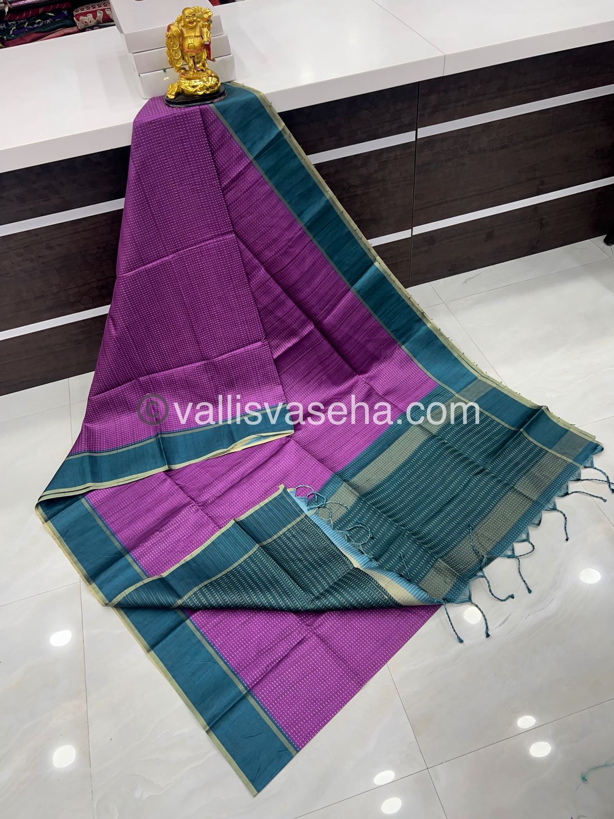 Semi Tussar Silk - Vairavoosi Design - VVSTS037