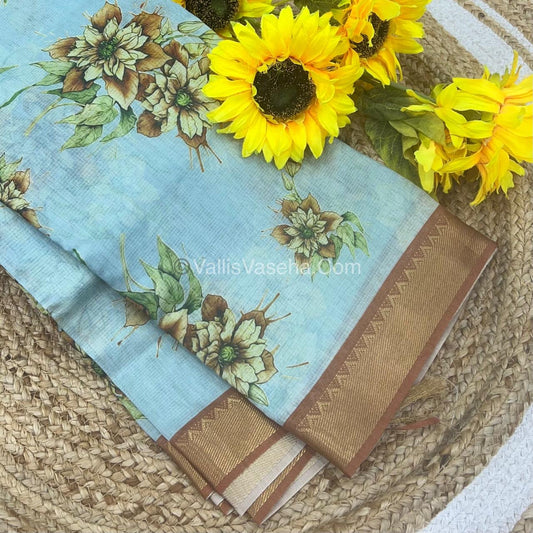 Mangalgiri Silk| Floral Prints | VVMS001