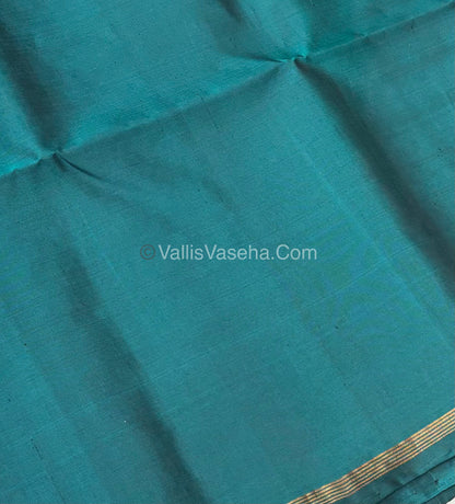 Pure Soft Silk Saree  - Brown & Blue Combo  - VVPSS055