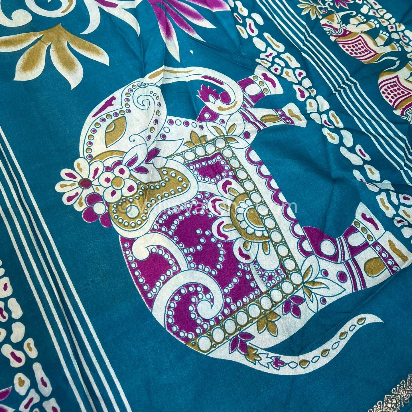 Budget Friendly Sarees - Casual Wear Sarees - Crackle Silk - VVCS002