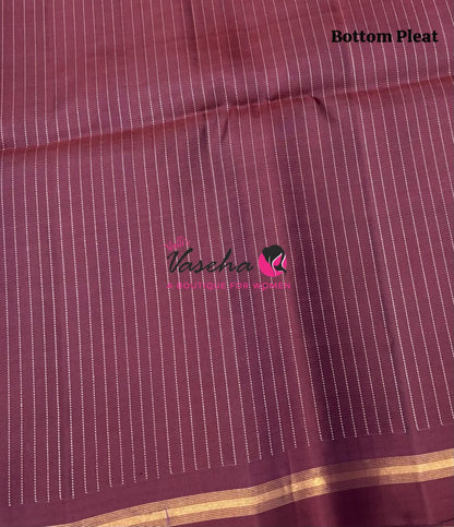 Pure Soft Silk Saree - Partly Pallu -  Half & Half Saree - VVPSS142
