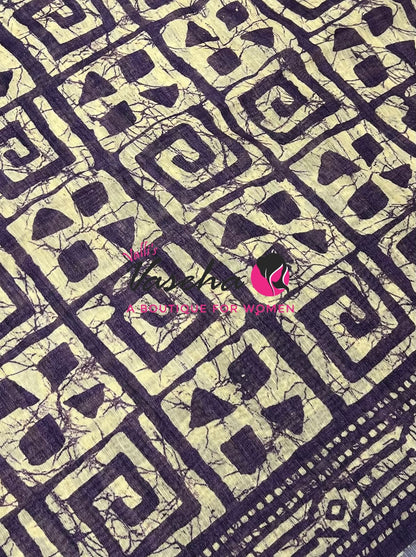 Art Tussar / Art Silk - Purple Shade - VVATS002