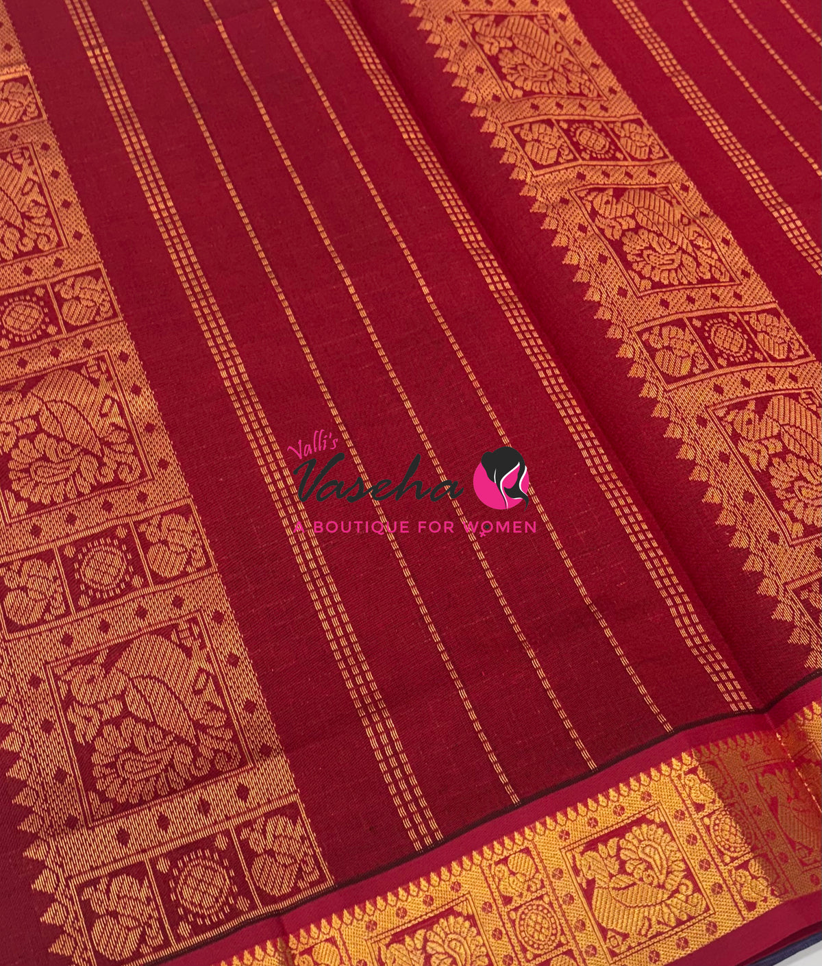 Semi Silk Cotton Saree | Lakshadeepam Design |VVSSC009