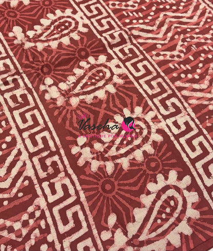 Pure Soft Mul Mul Cotton Sarees - Hand Block Prints - VVMMC009