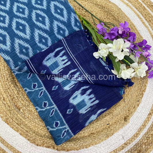 Jute Mixed Cotton Saree | VVJCS001