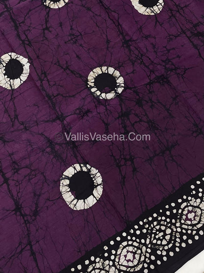 Pure Soft Mul Mul Cotton Sarees - Hand Block Prints - VVMMC007