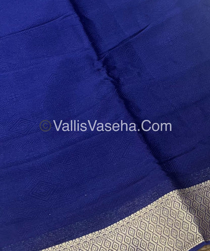 Semi Viscose / Semi Mysore Crepe Silk Variety - Embossed Design - VVSMC002