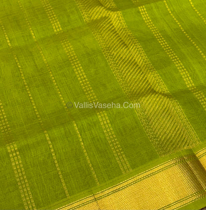 Pure Silk Cotton Saree - Pazhum Pazhamum Checks Design - VVPPSC02