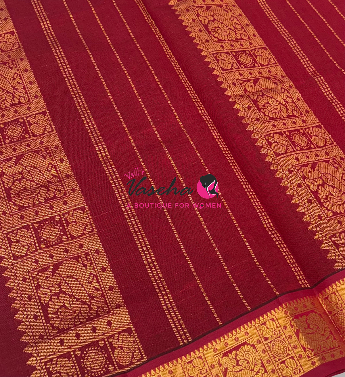 Semi Silk Cotton Saree | Lakshadeepam Design |VVSSC009