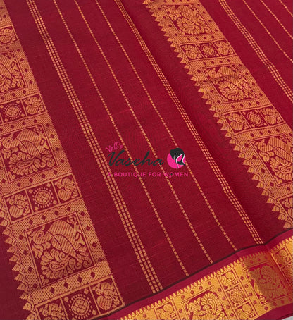 Semi Silk Cotton Saree | Lakshadeepam Design |VVSSC009