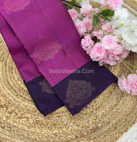 Half Mix - Pure Soft Silk Saree - VVPSS054